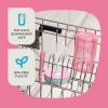Contigo Leighton Kids Water Bottle, 2-Pack, 14oz, Spill-Proof, Blue Raspberry/Azalea & Butterlies/Llamas, Dishwasher Safe Tumbler with Straw(Blue Raspberry & Azalea)