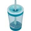 Contigo Leighton Kids Water Bottle, 2-Pack, 14oz, Spill-Proof, Blue Raspberry/Azalea & Butterlies/Llamas, Dishwasher Safe Tumbler with Straw(Honeydew)