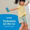Contigo Leighton Kids Water Bottle, 2-Pack, 14oz, Spill-Proof, Blue Raspberry/Azalea & Butterlies/Llamas, Dishwasher Safe Tumbler with Straw(Juniper/Blue Forest)