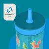Contigo Leighton Kids Water Bottle, 2-Pack, 14oz, Spill-Proof, Blue Raspberry/Azalea & Butterlies/Llamas, Dishwasher Safe Tumbler with Straw(Juniper/Blue Forest)