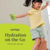 Contigo Leighton Kids Water Bottle, 2-Pack, 14oz, Spill-Proof, Blue Raspberry/Azalea & Butterlies/Llamas, Dishwasher Safe Tumbler with Straw(Lime & Juniper)