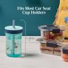 Contigo Leighton Kids Water Bottle, 2-Pack, 14oz, Spill-Proof, Blue Raspberry/Azalea & Butterlies/Llamas, Dishwasher Safe Tumbler with Straw(Paw Patrol)