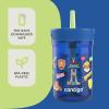 Contigo Leighton Kids Water Bottle, 2-Pack, 14oz, Spill-Proof, Blue Raspberry/Azalea & Butterlies/Llamas, Dishwasher Safe Tumbler with Straw(Paw Patrol Power Pups)