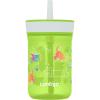Contigo Leighton Kids Water Bottle, 2-Pack, 14oz, Spill-Proof, Blue Raspberry/Azalea & Butterlies/Llamas, Dishwasher Safe Tumbler with Straw(Cool Lime (Dogs GFX))