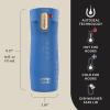 Contigo AUTOSEAL West Loop Vacuum-Insulated Stainless Steel Travel Mug with Easy-Clean Lid, 16oz., 2 Pack, Spirulina, Stainless Steel(Stellar Jay)