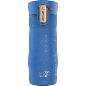 Contigo AUTOSEAL West Loop Vacuum-Insulated Stainless Steel Travel Mug with Easy-Clean Lid, 16oz., 2 Pack, Spirulina, Stainless Steel(Stellar Jay)