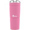 Bubba Envy Stainless Steel Tumbler with Straw, Stainless Steel with Clear Lid, 24oz(Azalea)