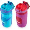 Bubba Flo Kids Water Bottle with Silicone Sleeve, 16oz., Watermelon and Wild Berry(Pool Blue Wash & Mixed Berry)