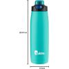 Bubba Radiant Stainless Steel Growler Simple Lid 64oz, Rubberized Water Bottle, Medium, Scuba(Island Teal)
