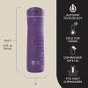 Contigo x Ally Love Jackson Chill 2.0, Stainless Steel, Spill Proof Water Bottle with AutoPop Lid, BPA Free, 24oz, Oatmilk(Violet)