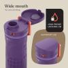 Contigo x Ally Love Jackson Chill 2.0, Stainless Steel, Spill Proof Water Bottle with AutoPop Lid, BPA Free, 24oz, Oatmilk(Violet)