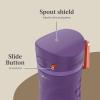 Contigo x Ally Love Jackson Chill 2.0, Stainless Steel, Spill Proof Water Bottle with AutoPop Lid, BPA Free, 24oz, Oatmilk(Violet)