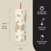 Contigo x Ally Love Streeterville Stainless Steel Tumbler with Straw, Easy Clean Lid, Leak Proof, BPA Free, 24oz, Oatmilk(Oatmilk)