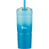 Bubba Envy Stainless Steel Tumbler with Straw, Stainless Steel with Clear Lid, 24oz(Tutti Fruity)