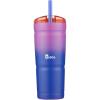 Bubba Envy Stainless Steel Tumbler with Straw, Stainless Steel with Clear Lid, 24oz(Vineyard)