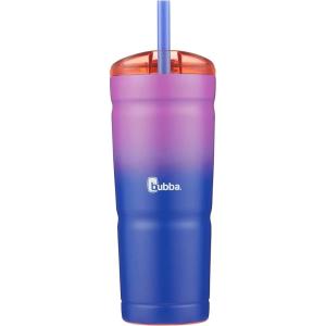 Bubba Envy Stainless Steel Tumbler with Straw, Stainless Steel with Clear Lid, 24oz(Vineyard)
