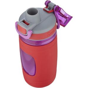 Bubba Flo Kids Water Bottle with Silicone Sleeve, 16oz., Watermelon and Wild Berry(Coral)