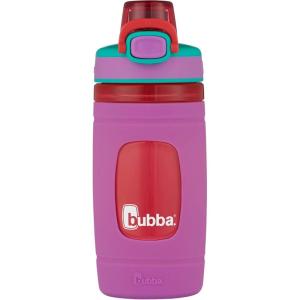 Bubba Flo Kids Water Bottle with Silicone Sleeve, 16oz., Watermelon and Wild Berry(Mixed Berry)