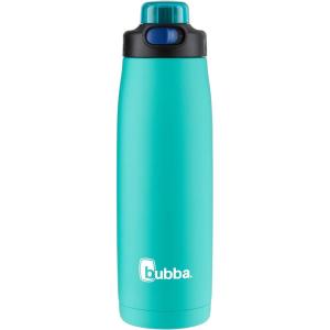 Bubba Radiant Stainless Steel Growler Simple Lid 64oz, Rubberized Water Bottle, Medium, Scuba(Island Teal)