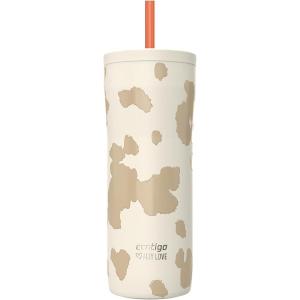 Contigo x Ally Love Streeterville Stainless Steel Tumbler with Straw, Easy Clean Lid, Leak Proof, BPA Free, 24oz, Oatmilk(Oatmilk)