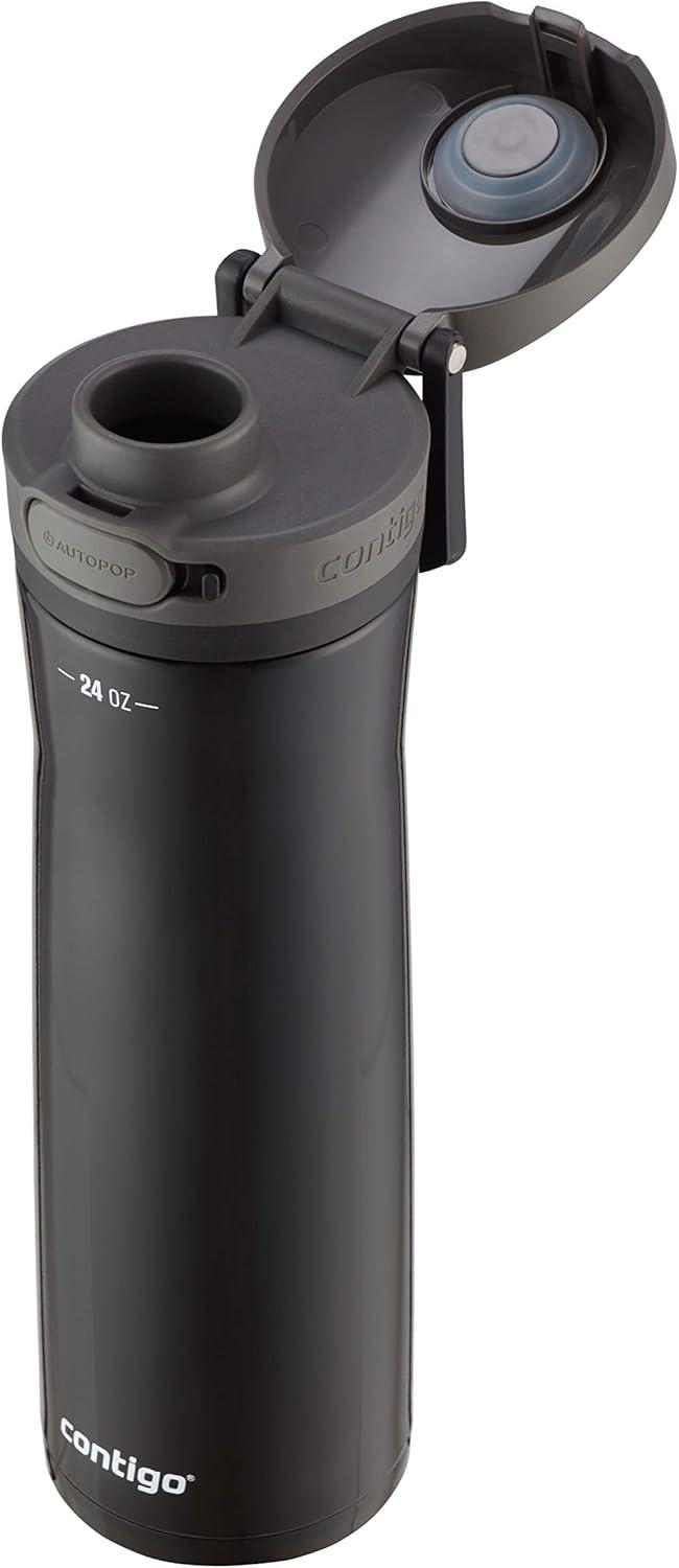 imageContigo Jackson Chill 20 Stainless Steel Water Bottle with AUTOPOP Lid 20oz SteelDragonfruitLicorice