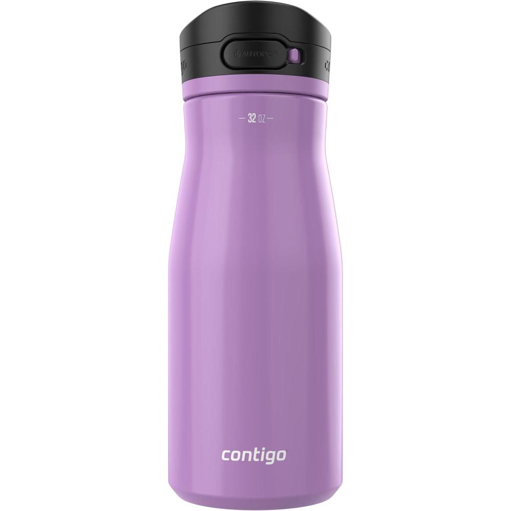 imageContigo Jackson Chill 20 Stainless Steel Water Bottle with AUTOPOP Lid 20oz Pink LemonadePansy