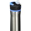 Contigo Ashland Chill 2.0 Water Bottle, 24 oz, 2-Pack, Glacier; Stainless steel w/Licorice(Stainless Steel & Blue Poppy)