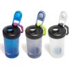 Contigo Fit Shake & Go 2.0 Shaker Bottle with Leak-Proof Lid, 20oz Gym Water Bottle with Whisk and Carabiner Handle, Dishwasher Safe Mixer Bottle, 3-Pack Blue Poppy & Earl Grey & Salt