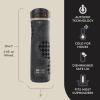 Contigo Jackson Chill 2.0 Stainless Steel Water Bottle with AUTOPOP Lid, 20oz, Steel/Dragonfruit(Licorice)