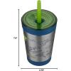 Contigo Kids Spill-Proof Tumbler with Straw & Leak-Proof Lid, 12oz Vacuum-Insulated Stainless Steel Water Bottle for Kids, Dishwasher Safe & Fits Most Cup Holders, Tumbler for School, Home, Travel(Granny Smith Rocket)