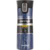 Contigo Pinnacle Vacuum-Insulated Stainless Steel Travel Mug with Spill-Proof Lid, Reusable Coffee Cup or Water Bottle with Leak-Proof Lid, Keeps Drinks Hot or Cold for Hours, 14oz White Marble(Blue Slate)