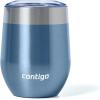 Contigo River North Stainless Steel Wine Tumbler with Spill-Proof Lid, Leak-Proof 12oz Reusable Wine Glass, Dishwasher Safe & Keeps Drinks Hot or Cold for Hours, Sunbeam Gold(16 Ounces)