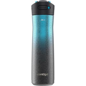 Contigo Ashland Chill 2.0, 24oz., Stainless Steel Water Bottle with AUTOSPOUT Lid, Steel/Dragonfruit(Strawberry Cream)