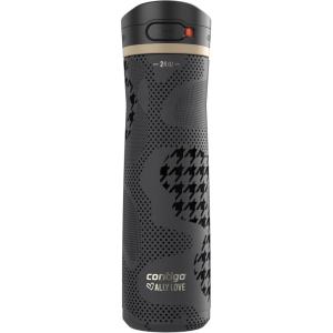 Contigo Jackson Chill 2.0 Stainless Steel Water Bottle with AUTOPOP Lid, 20oz, Steel/Dragonfruit(Licorice)