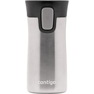 Contigo Pinnacle Vacuum-Insulated Stainless Steel Travel Mug with Spill-Proof Lid, Reusable Coffee Cup or Water Bottle with Leak-Proof Lid, Keeps Drinks Hot or Cold for Hours, 14oz White Marble(Stainless Steel)